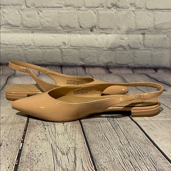 Madden Girl Delaneyy Nude Slingback Flats Sz8 like new - Picture 3 of 10